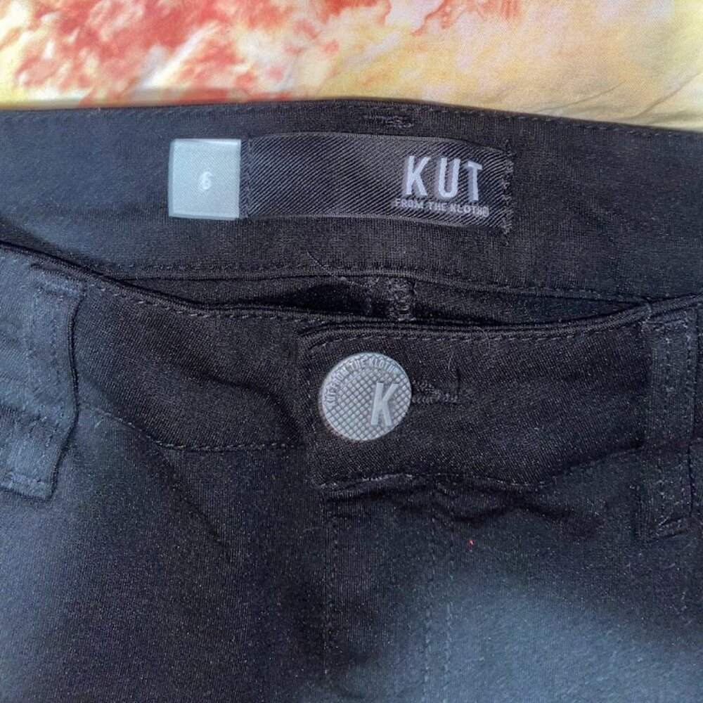 KUT from the Kloth Women's Black Donna High Rise Ankle Skinny Pants Size 6